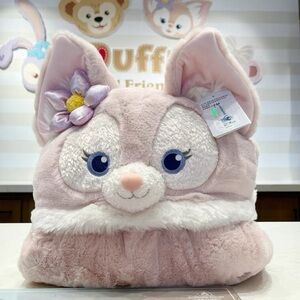 Disney Disneyland authentic Linabell fox Pink Soft blanket Warm Winter Cloak